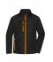 Men Men's Hybrid Jacket Black/neon-orange 10440