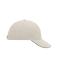 Unisex 6 Panel Sandwich Cap Light-grey/black 7590