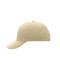 Unisex 6 Panel Raver Cap Beige 7690