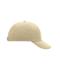 Unisex 6 Panel Raver Cap Beige 7690